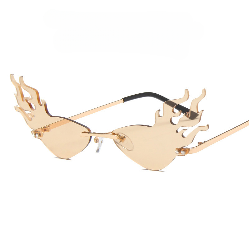 Wholesale PC Cat Eye Flame Sunglasses